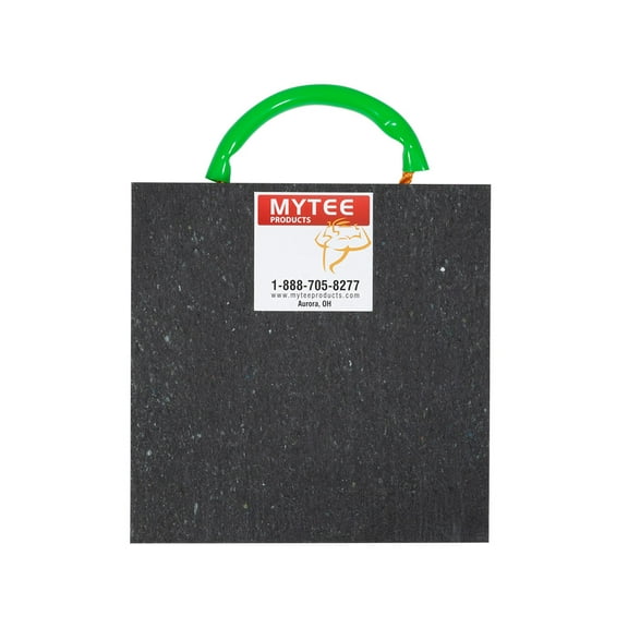 12"x12"x1.0" Thick Outrigger Pad for RV with Ergonomic Handle - High Density Black Stabilizing Jack Landing Pad for Crane, Wrecker, Tow Truck, RVs