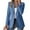 Blue, variant on Sensestyle Womens Blazers Dressy Casual Ladies' Casual Long Slim Fit Shoulder Pad Solid Color Suit Jacket Blazers for Women Business Casual Purple XXL