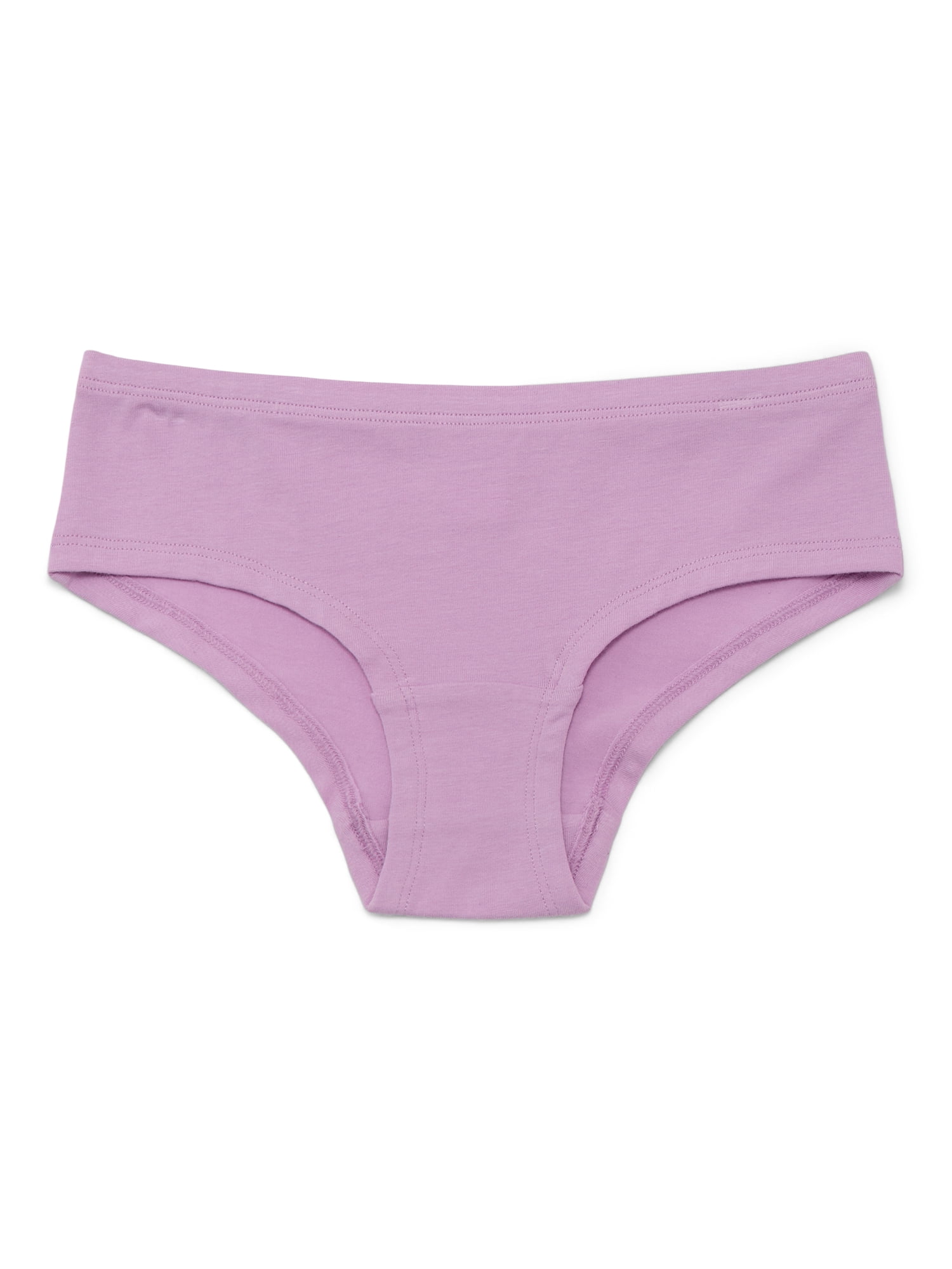 Wonder Nation Girls Cotton-Blend Scoop Bralette and Brief Panties Bundle, 5-Pack, Sizes XS-2XL