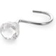 thumbnail image 1 of Ganchos de cristal de lujo para cortina de ducha, elegantes perchas de acero inoxidable con forma de diamante, cromado resistente a la oxidación, juego de 12 piezas para cortinas de baño, fácil, 1 of 4