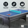 thumbnail image 4 of Hathaway Maverick Pool Table with Table Tennis Top, 7-ft, Red, 4 of 7