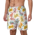 thumbnail image 2 of Balery Boho Bunny Mens Swim Trunks Swim Shorts for Men Quick Dry Inseam Beach Shorts with Compression Liner Pocket-Small, 2 of 9