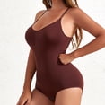 thumbnail image 2 of Cathalem Body Gainant pour Femmes Sans Manches Col Carré Débardeurs Justaucorps, Rose TTG, 2 of 5