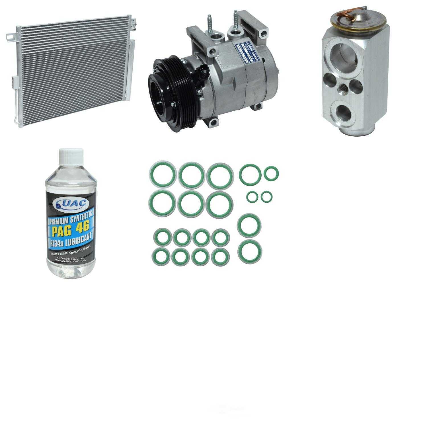 A/C Compressor and Component Kit -- Compressor-Condenser Replacement Kit Fits select: 2011-2013 JEEP GRAND CHEROKEE LAREDO