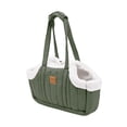 thumbnail image 3 of Bolsa de transporte para gatos gruesa de invierno, bolsa de viaje para gatitos, resistente, para exteriores, para gatos pequeños y medianos, animales verde, 3 of 8