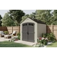 thumbnail image 2 of Suncast Cloverdale 7 ft. x 7 ft. Resin Horizontal Peak Storage Shed with Floor Kit, 2 of 5