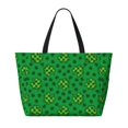 thumbnail image 2 of Gaeub St Patrick's Day5 Print Beach Bag,Large Tote Bag,Waterproof Sandproof Women Tote Bag,Pool Bag with Zipper for Gym Grocery Travel, 2 of 7