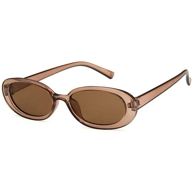 Lunettes de Soleil Rondes Vintage Polarisées pour Femmes et Hommes et Lunettes de Soleil Semi-Cerclées Blocage UV 100 %