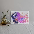 thumbnail image 2 of Woman Space Stencils 11.7×8.3inch Large Ladies Curly Hair Planet Stencil with Paint Brush Dreamy Space Universe Star Moon Girl Drawing Stencil for Gift Decor Wood Canvas Wall Furniture, 2 of 9