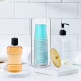thumbnail image 5 of Samhe Bathroom Cup Dispenser, Mouthwash Cups Holder Fit for 3oz Small Cup, Disposable Paper Cups Dispenser with Bamboo Lid for Rinsing Cups on Bathroom Vanity Countertops, 5 of 8