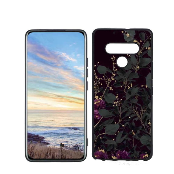 Gold-Floral-Dark-Grunge-Academia-aesthetic-3 Phone Case, Degined for LG Stylo 6 Case Men Women, Flexible Silicone Shockproof Case for LG Stylo 6