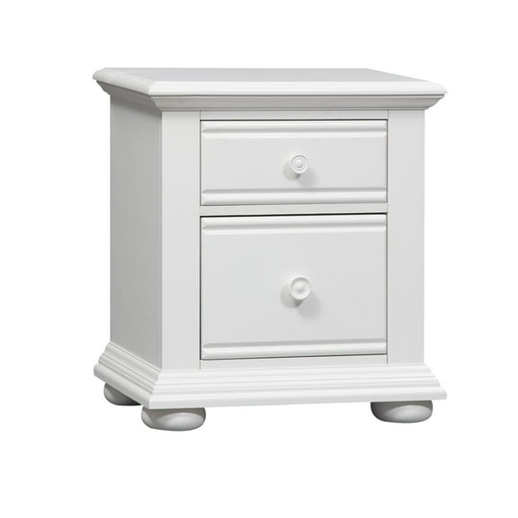 Summer House White 2 Drawer Night Stand