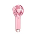 thumbnail image 2 of USB Rechargeable Handheld Fan 3 Speed Adjustable Mini Fan With 400mAh Battery Portable Hook For Travel Office Outdoor Use, 2 of 7