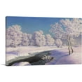 thumbnail image 1 of ARTCANVAS Winter Morning In Engadine Canvas Art Print by Ivan Fedorovich Choultse - Size: 12" x 8" (0.75" Deep), 1 of 9