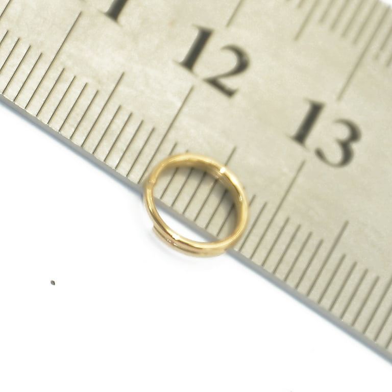 800 Pack Metal 8mm Split Rings Jewelry Making Supplies Jump Rings