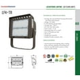 thumbnail image 6 of LED Yard Security Floodlight for Outdoor Sites – Aluminum Housing –High Lumen - Waterproof IP65 - 120-227V (100 Watt, 3000K Warm White), 6 of 8