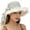 White, variant on Delayuji Womens Bowknot Hat Lace Ribbon Decor Breathable UV Protection Summer Hats Travel Stylish Floral Hat Portable Outdoor beach hat Daily Sun Cap