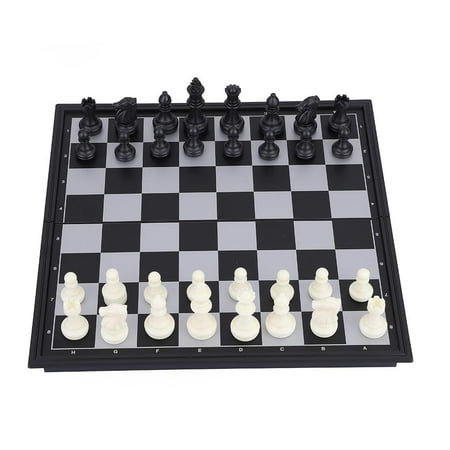 Fosa Plastic Chess Set,3 in 1 Chess Set Folding Magnetic Chess Checkers ...