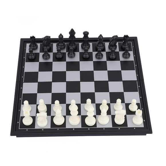 Fosa Ensemble d'Échecs en Plastique, Ensemble d'Échecs 3 en 1 Pliant Magnétique, Dames d'Échecs Backgammon 38810