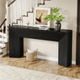 thumbnail image 1 of Fnova 63" Farmhouse Console Table, Modern Long Rectangular Wooden Sofa Table for Living Room, Entryway, Hallway Foyer, Easy Assembly, 1 of 11