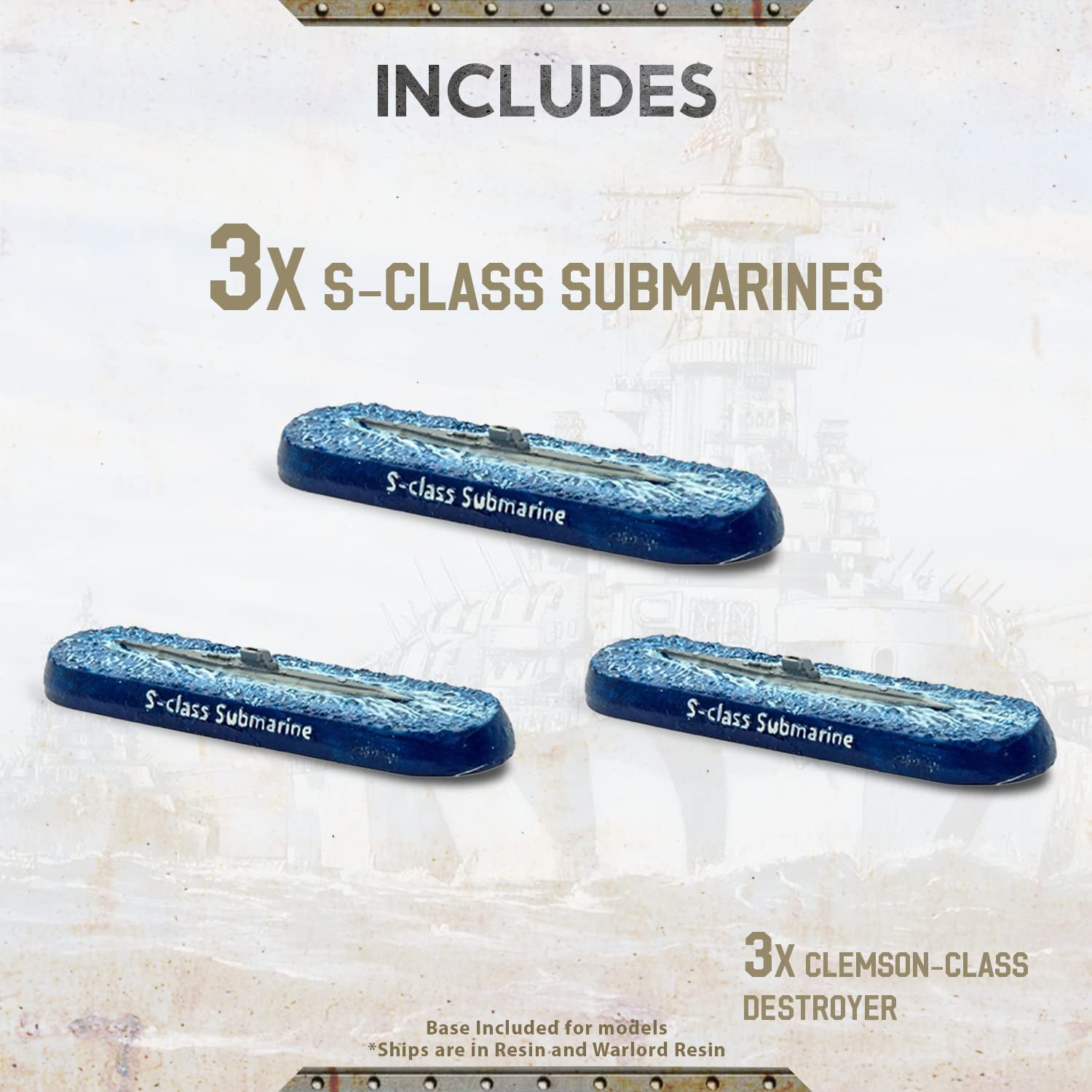 Wargames Delivered - Warlord Games Victory at Sea - Royal Navy Submarines & MTB Sections WWII Miniatures