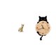 thumbnail image 1 of Figura de escritorio,Estatua de gato en estante,escritorio,oficina,decoración del hogar,Reloj de pared,Reloj de pared decorativo para baño o dormitorio,Reloj de pared para gatos, 1 of 8