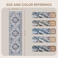 thumbnail image 5 of Roxstand 2'x8' Washable Runner Rug for Hallway Entrance Bedroom Entryway, Vintage Non Slip Stain Resistant Kitchen Rugs, Blue, 5 of 10