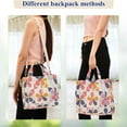 thumbnail image 4 of FORMRS Womens Corduroy Tote Bag Crossbody Shoulder Handbag with Pocket, Purple Retro Flower, 4 of 7