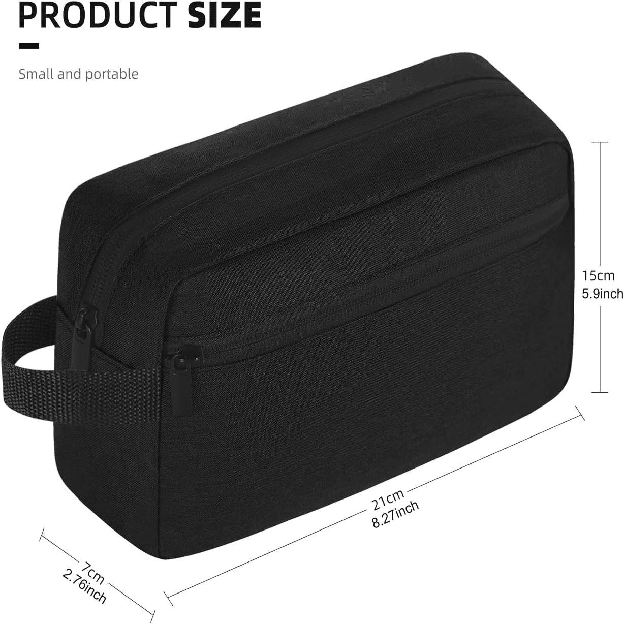 Men's Black Toiletry Bag, Portable Travel Toiletry Storage Bag With Handle, Waterproof Shaving And Makeup Storage Bag, Travel Essentials