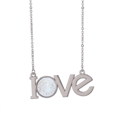 thumbnail image 1 of Pendentif Collier Amour Texture Rugueuse Mur Blanc Bijou Charme, 1 of 3
