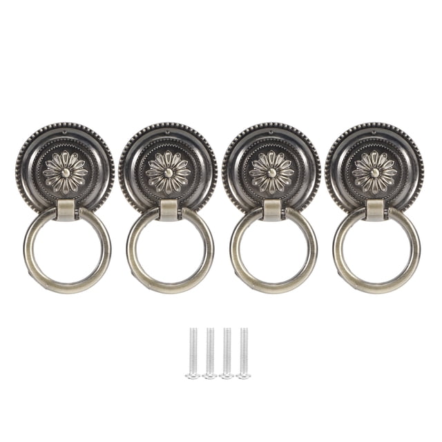 Oubit Door Knocker,4Pcs Door Ring Knocker Cabinet Handles Door Accessory Custom Engineered