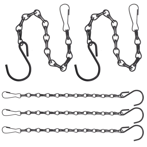 IBASETOY Wind Chime Parts 5pcs Twisted Link Adjustable Length Outdoor Use