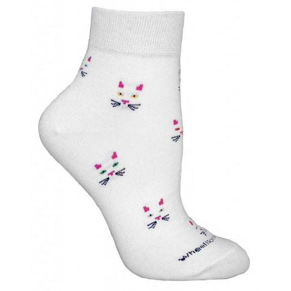 Cat Faces Cotton Ladies Anklet Socks