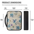 thumbnail image 6 of ZUXONGSY Hummingbird Daisy Floral Print Bible Case for Women Men Bible Cover Functional Bible Bag Bible Carrying Case Waterproof Bible Study Tool with Handle Zippered Christian Gift, 6 of 7