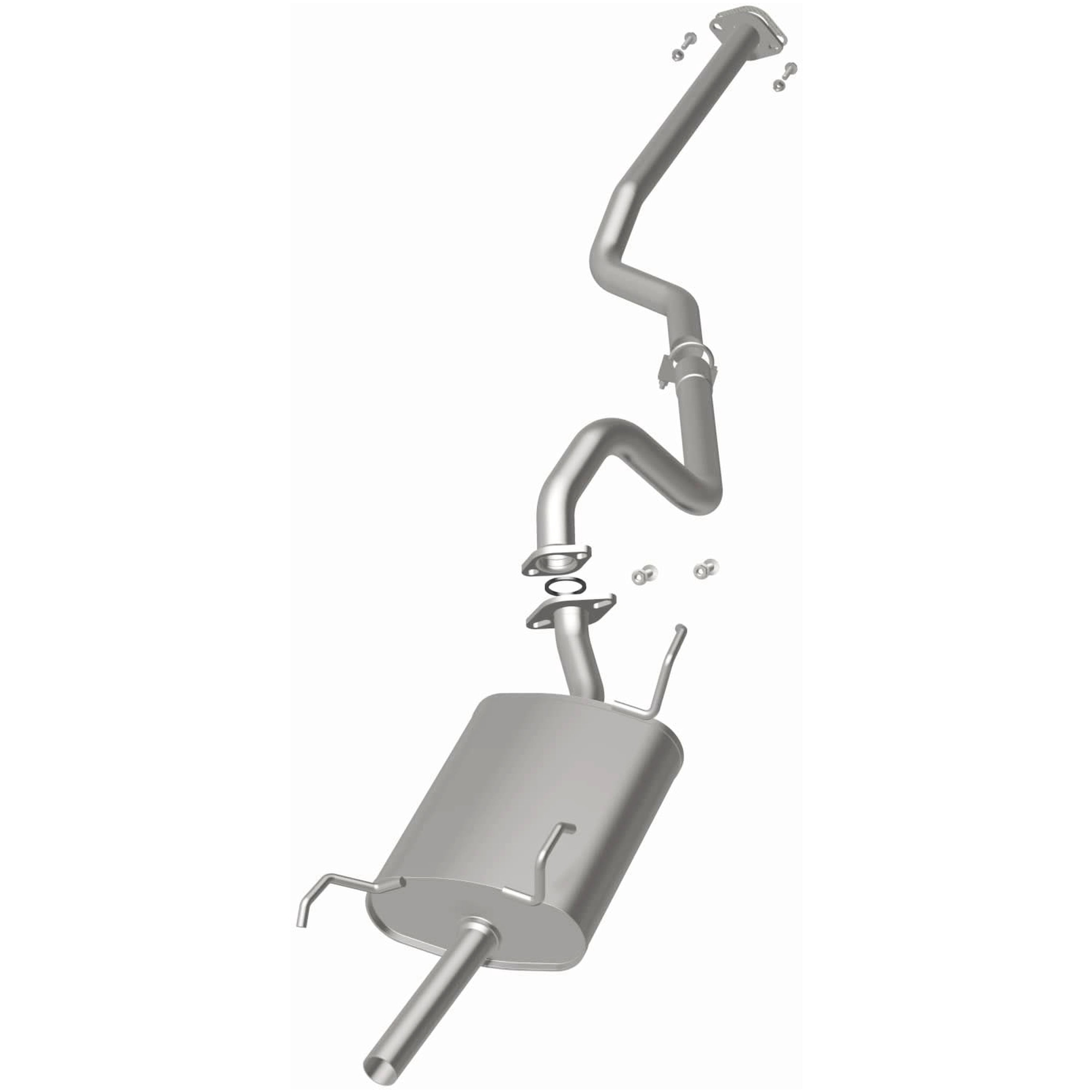BRExhaust OE Replacement Exhaust System Kit 106-0085: Compatible with 2000-2006 Nissan Sentra 1.8L