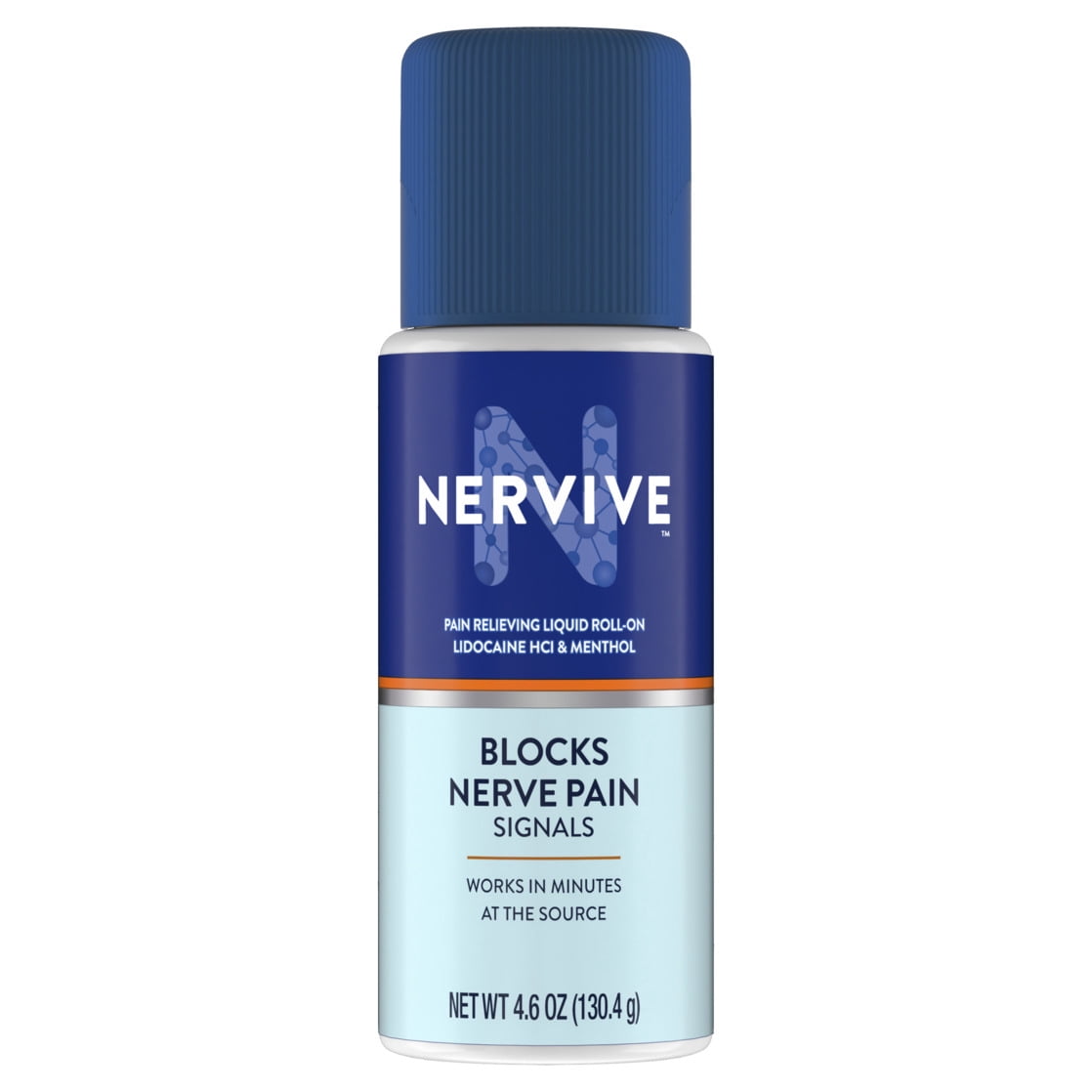 (3 pack) Nervive Pain Relieving Roll On, Lidocaine Roll On, Nervive Pain Relief, Lidocaine Topical, Foot Pain, Leg Pain, Hand Pain, Max Strength Formula, 4.6oz