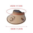 thumbnail image 2 of Solar-Powered Fan Sun Visor Hat, UPF50+ Sun Protection with 3-Speed Rechargeable Fan, 360° Rotatable Brim for Fishing, Hiking & Outdoor Activities, 2 of 7