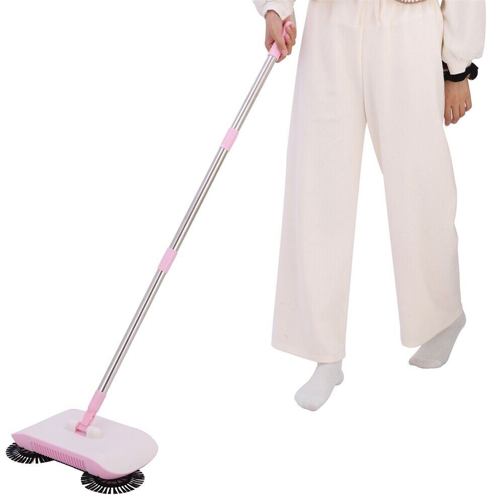 Spinning Floor Sweeper, 2 in 1 Cordless Sweeper , Push Vacuum Non