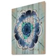thumbnail image 1 of Design Art - Fleur Arrondie Bleue et Violette, 1 of 5