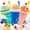 Blue+Pink+Green, variant on Slushie Cup, 3 Pack Frozen Magic Slushy Cup, Reusable Slushy Maker Cup for Juice Ice Cream Milk Yogurt, DIY Cups with Lid & Straw Cool Stuff Things for Kids Friends Family (Blue+Pink+Green)