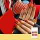 thumbnail image 1 of Waterproof Fashionable Artificial Flame False Nails Detachable Natural Press On Fake Nails Tips#4, 1 of 1