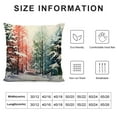 thumbnail image 5 of GOSMITH Watercolor Christmas Tree Pillow Covers Red Green Xmas Pine Trees Decorative Pillow Cases Cushion Cover for Couch Sofa Bed,Winter Holiday Home Decor, 5 of 5