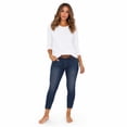 thumbnail image 4 of Women's 3/4 Sleeve Crew Neck Cotton T Shirts Soft Stretchy Casual Daily Wear Layering Tops Classic Fit, 4 of 8
