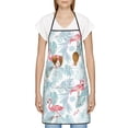 thumbnail image 3 of Fuzoiu Tropical Flamingo Print Kitchen Cooking Aprons,Kitchen Cooking BBQ Aprons,Chef Apron with 2 Pockets for Men Women,Art Aprons for Painting Pottery Ceramics, 3 of 7