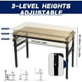 thumbnail image 3 of 60'' Adjustable Workbench with Power Outlet, 2000 Lbs Capacity Work Benches for Garage, Wood Heavy Duty Work Bench,Shop Table for Shop Office Home, 3 of 6