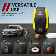 VacLife 12V DC Tire Inflator, Auto Shutoff Air Compressor Portable, Constant power, Faster Inflation, 160 Psi, for Car, Bikes, Sports Balls, Inflatable Toys
