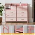 thumbnail image 6 of Huisuilinss TV Stand for Bedroom with 9 Drawers,Chest of Drawers with Charging Station For Living Room, Hallway, 6 of 9