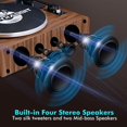 thumbnail image 4 of Tocadiscos FancyRabbit H2410-Rosewood con altavoz Bluetooth, 4 of 6