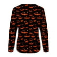 thumbnail image 5 of Taqqpue Halloween Shirts for Women Casual Crew Neck Long Sleeve Fall T Shirts Business Dressy Halloween Printed Blouse Tops, 5 of 5
