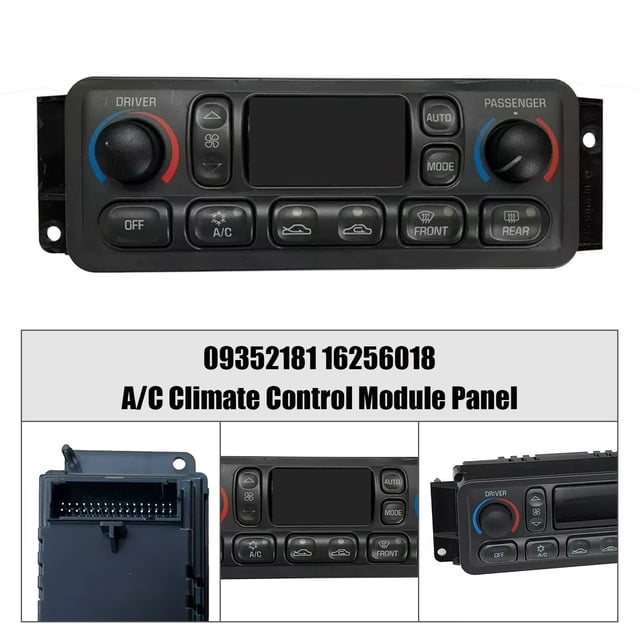 Panel del módulo de control de climatización del aire acondicionado 09352181 16256018 para Corvette C5 1997-2004
